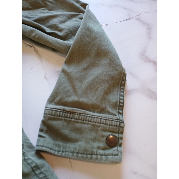 Old Navy Women's Green Cargo Jacket Military Style Size XS Lightweight Utility - Picture 12 of 16